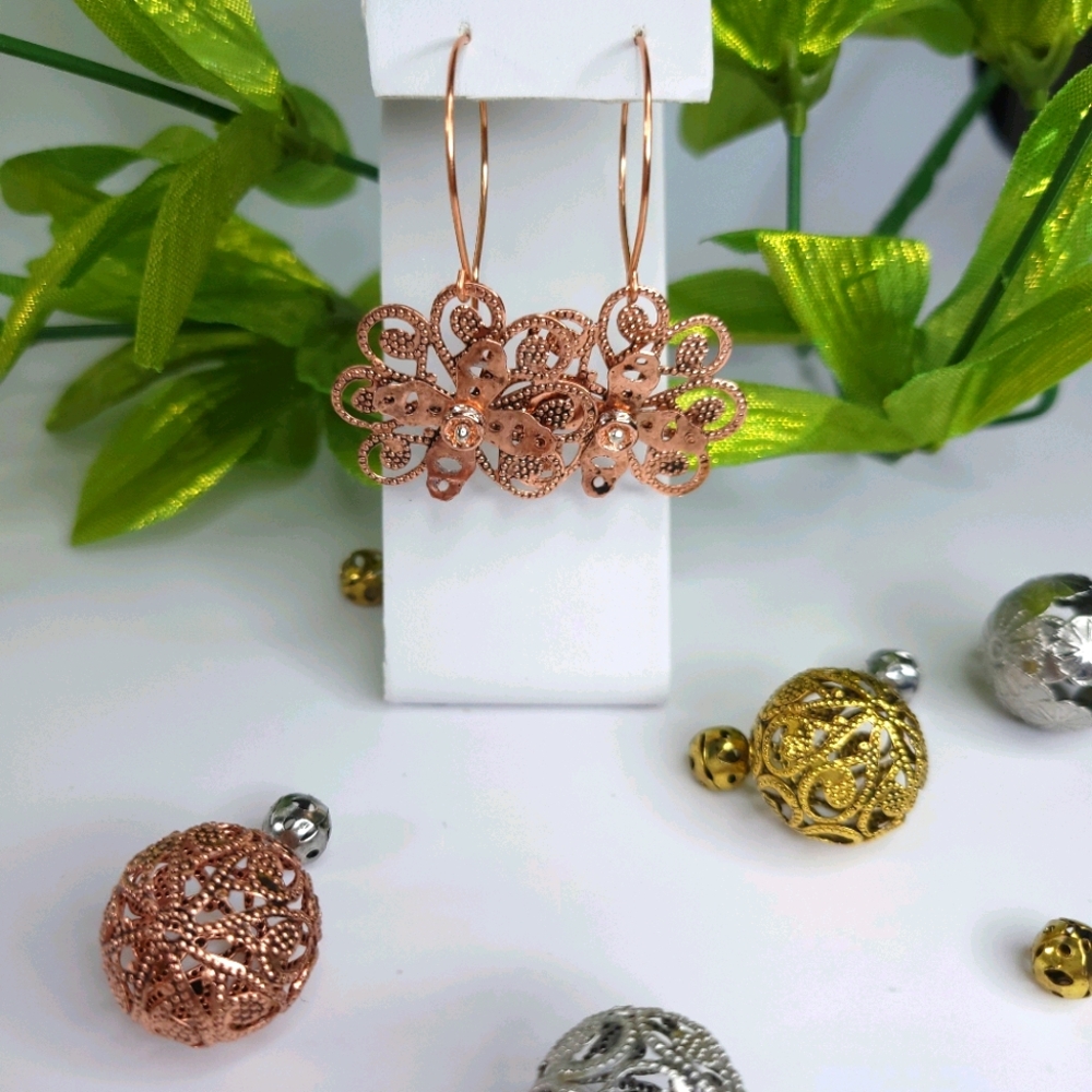 Copper Spinning Flowers